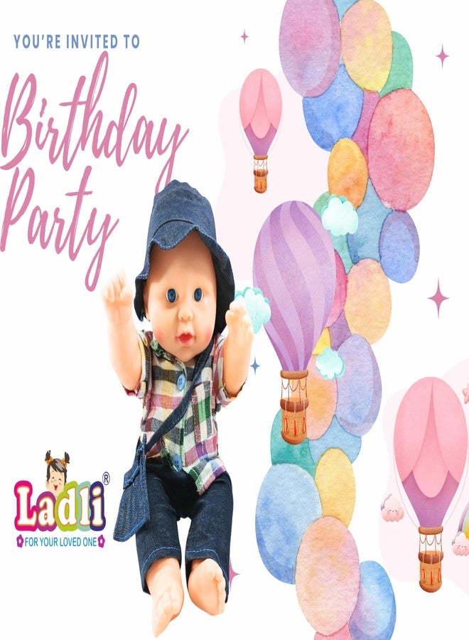Ladli Baby Doll boy Golu Cool Baba Rubber Doll for Kids Removable Clothes (Multicolor) - Image 3